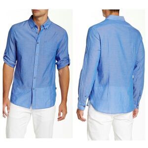 John Varvatos Roll Up Sleeve Shirt Size XL